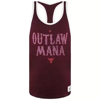 Мужской топ Tanpop X Project Rock Outlaw Mana Under Armour, бургундия