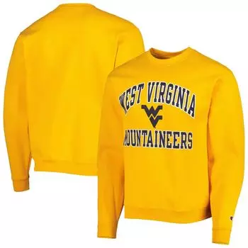 Мужской золотой пуловер West Virginia Mountaineers High Motor Champion