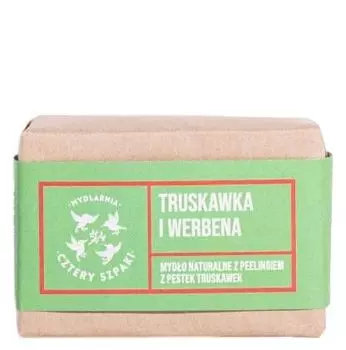 Mydlarnia Cztery Szpaki Truskawka i Werbena кусковое мыло, 110 g