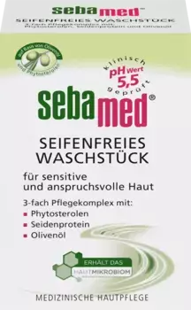 мыло без мыла с оливковым маслом 150г sebamed