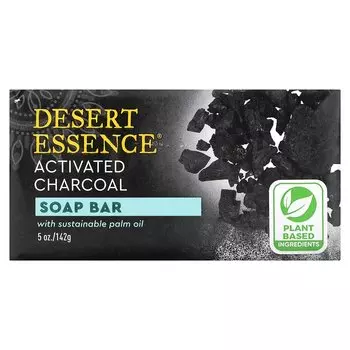 Мыло Desert Essence с активированным углем, 142 г