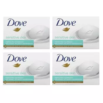 Мыло Dove Beauty для чувствительной кожи, 4 батончика