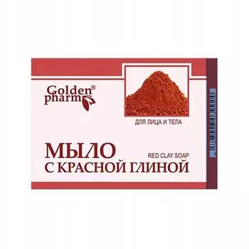 Мыло из красной глины для лица и тела 70 г Golden Pharm