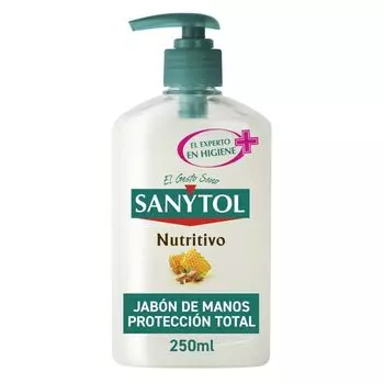 Мыло Jabn de Manos Antibacteriano Nutritivo Sanytol, 250 ml