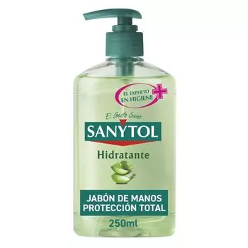 Мыло Jabn de manos hidratante anti bacterias Sanytol, 250 ml