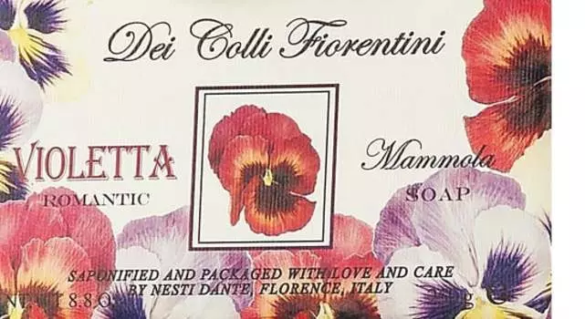 Мыло на основе анютиных глазок, 250 г Nesti Dante, Dei Coli Fiorentini