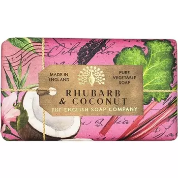 Мыло в упаковке The English Soap Company «Ревень и кокос», юбилейная коллекция, 190 г