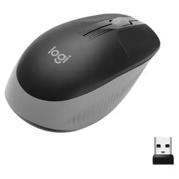 Мышь беспроводная Logitech M190 FULL-SIZE, черный