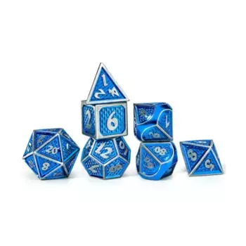 Набор Behemoth Poly — синий с серебром (7), Dice & Accessories (HYMGHO Dice)