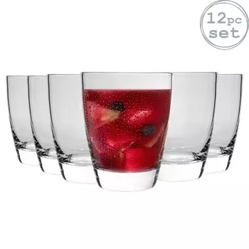 Набор бокалов Bormioli Rocco Nadia Double Old Fashioned, 375 мл (12 3/4 унции), 12 шт, белый