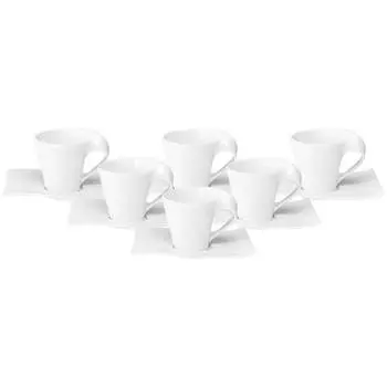Набор для эспрессо newwave, 12 предметов. Villeroy & Boch, белый