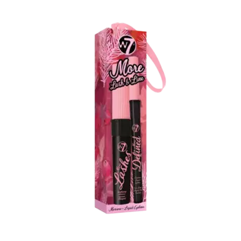 Набор для макияжа глаз: тушь W7 More Lash & Line, 1,5 мл