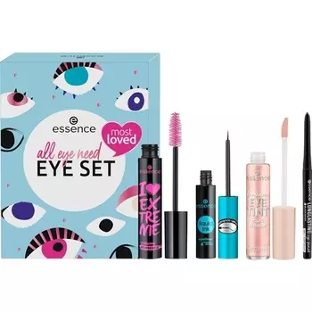 Набор для ухода за глазами Essence All Eye Need Без ацетона, веганский, без частиц микропластика, без отдушек, 4 шт.