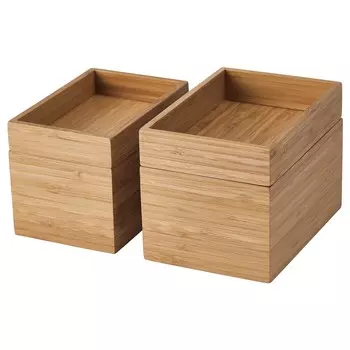 Набор для ванной комнаты 4 предмета, бамбук, DRAGAN IKEA