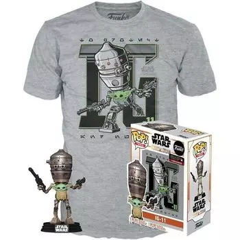 Набор фигурки и футболки Funko POP Star Wars Grogu Baby Yoda S Funko POP!