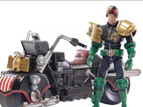 Набор фигурок 2000 AD Exquisite Mini Series Judge Dredd & Lawmaster Mark II 1:18 Scale PX Previews Exclusive Figure Set Hiya Toys