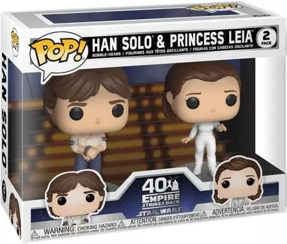 Набор фигурок Funko POP! Star Wars: Star Wars - Han and Leia, 2 предмета
