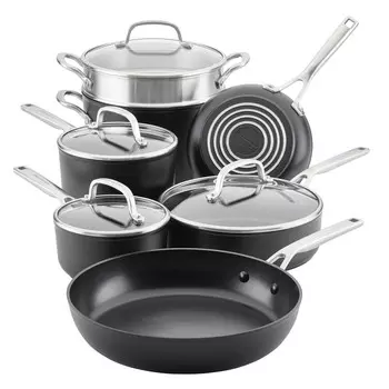 Набор индукционной посуды KitchenAid, черный