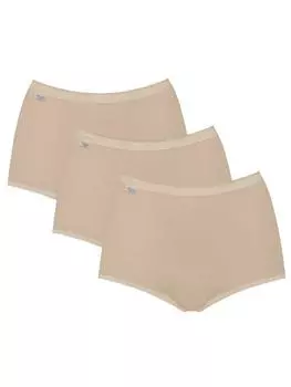 Набор из 3 трусов Basic+ Maxi Sloggi, бежевый