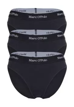 Набор из 3 женских трусов Essentials с поясом с логотипом Marc O'Polo, черный