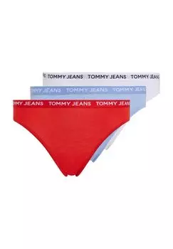 Набор из 3 женских трусов с поясом с логотипом TOMMY HILFIGER, цвет Purple