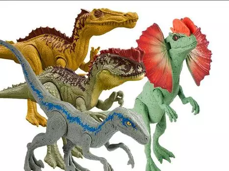 Набор Jurassic World Basic 12" Set of 4 Figures Mattel