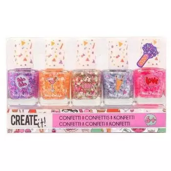 Набор косметики Create It! Set Esmaltes de Uas Confetti Create It!, Multicolor