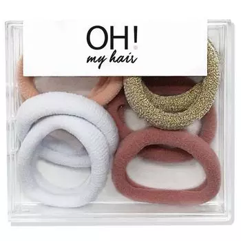 Набор косметики Oh My Hair Set de 10 Gomas Basicas Color You Are The Princess, Multicolor