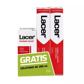 Набор косметики Pack Cuidado Dental & Colutorio Lacer, 3 unidades