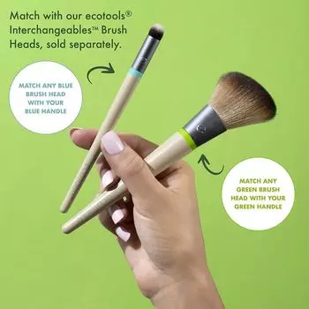 Набор косметики Set de brochas + 5 cabezales intercambiables Daily Essentials Ecotools, 8 unidades
