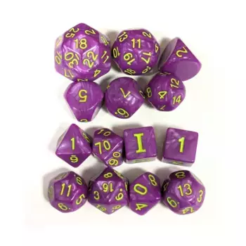 Набор кубиков Poly Unleashed Arcana — Cloudkill с неоновым зеленым (14), DCC & Specialty Dice Packs