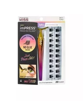 Набор накладных ресниц Press-On Falsies, 20 кластеров Impress, цвет Black