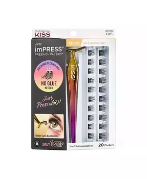 Набор накладных ресниц Press-On Falsies, 20 кластеров Impress, цвет Black