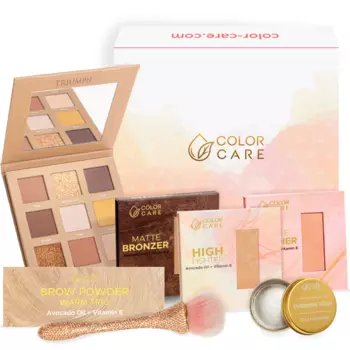 Набор орехов пекан: палитра теней для век Color Care Glowup, 1 шт.