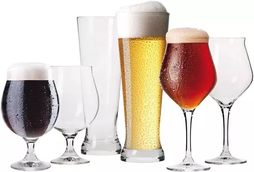 Набор пивных бокалов KROSNO Brewery, 6 шт., 420мл, 500мл, прозрачный