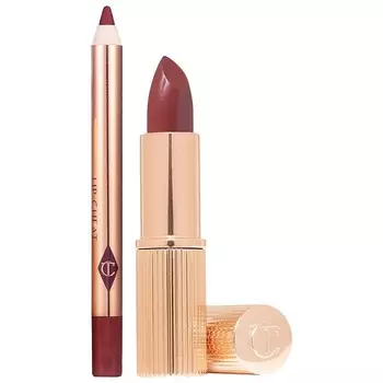 Набор помады и подводки Charlotte Tilbury Mini Pillow Talk, цвет Pillow Talk Intense