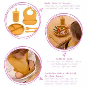 Набор посуды Tiny Dining, охра