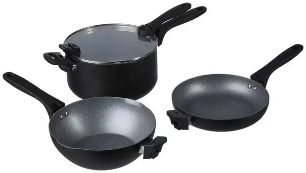 Набор правых сковородок, 4 шт. штабелируемый Russell Hobbs