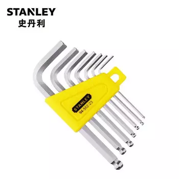 Набор шестигранных ключей Stanley с короткой рукояткой и шаровой головкой British, 7 предметов 94-552-23