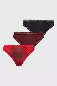 Набор стрингов , 3 шт. Calvin Klein Underwear, мультиколор