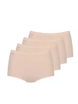 Набор трусов-брифов Basic+ Maxi (4 шт.) Sloggi, бежевый