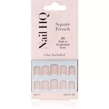 Накладные ногти Nail HQ Square French - 24 шт. Nail Hq