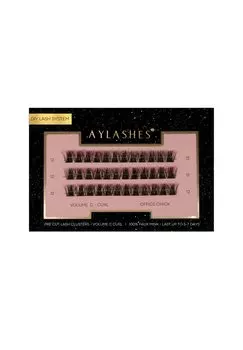 Накладные ресницы AYLASHES KNSTLICHE WIMPERN OFFICE CHICK Aylashes, черный