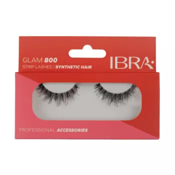 Накладные ресницы Glam 800, 1 упаковка. Ibra Makeup