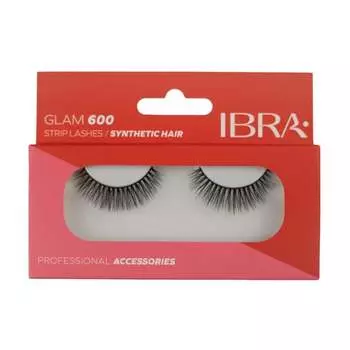 Накладные ресницы на полоске Glam 600, 1 пара Ibra