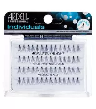Накладные ресницы, Средний, Черный, пучки, 56 шт. Ardell, Knot-Free