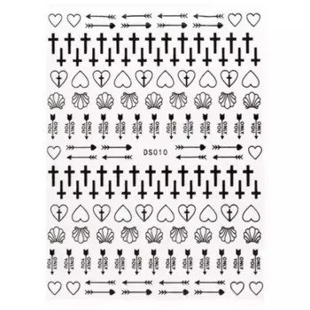 Наклейки для ногтей Bna Cb086 Black Beautynails