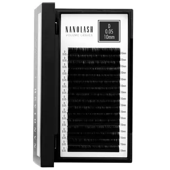 Nanolash Накладные ресницы - 0,05 локон D10мм 16 полосок