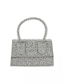 Наплечная сумка faina, цвет black silver