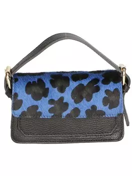 Наплечная сумка faina, цвет leopard blu
